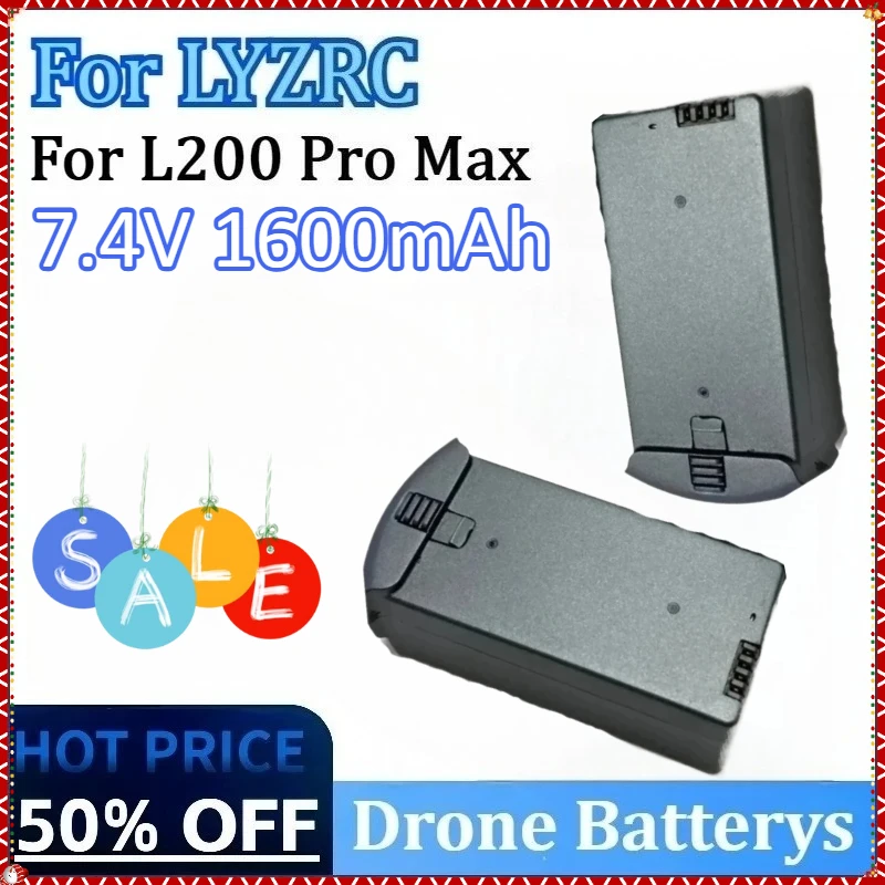 

Newly Upgraded 7.4V 1600mAh for LYZRC L200 Pro Max RC Quadcopter Spare Battery Dron Parts Accessories High Quality Drone Battery