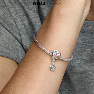 Disney-925 Contas de Prata Charme para As Mulheres, Pixar Up Casa e Balões, se Fits Original Pandora Pulseira, Pingente Bead, Jóias Presente, Hot Sale 12 principais vendas esfera de disney - №9