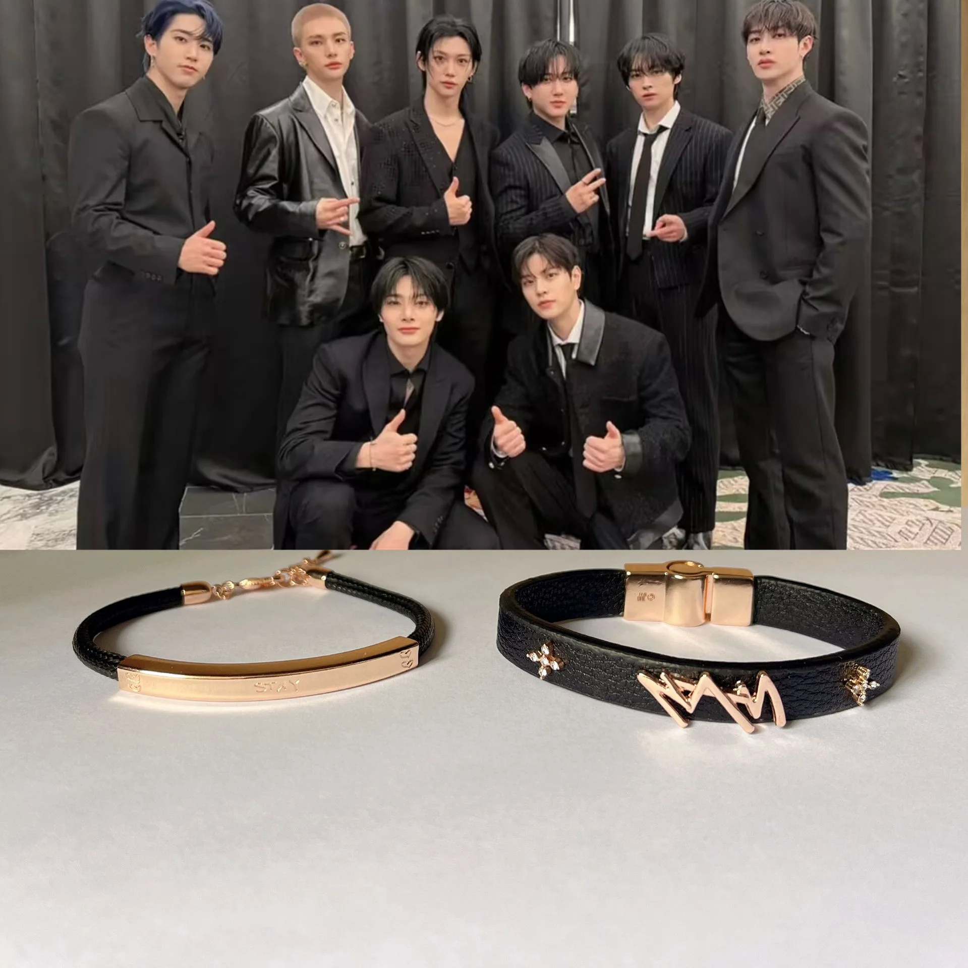 Idol Boy Group Felix Hyun Jin Chan Bracelet Men's Bracelet Around Second Tour Concert Decoration Jewelry Gifts