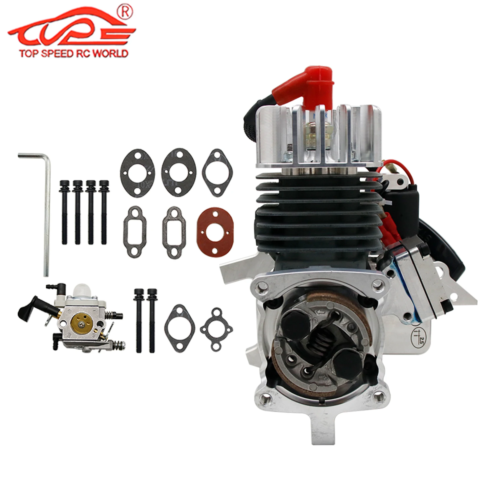 Rc Upgrade Competition 29CC 9.5HP lub 32CC 11HP Silnik z zaworem kontaktronowym CNC do 1/5 HPI ROFUN ROVAN KM BAJA LOSI FG FS MCD GoPed Redcat