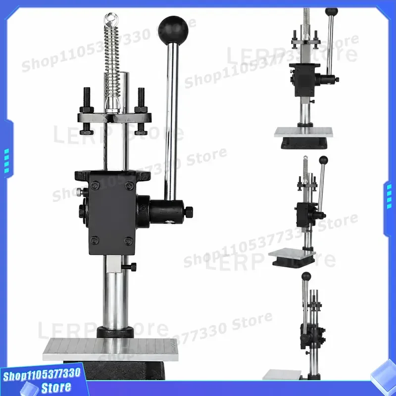 Small Manual Press Stamping Machine Punch Press Die Cutting Machine Rhombic Cutter Silent Cutting Tool for Craft DIY