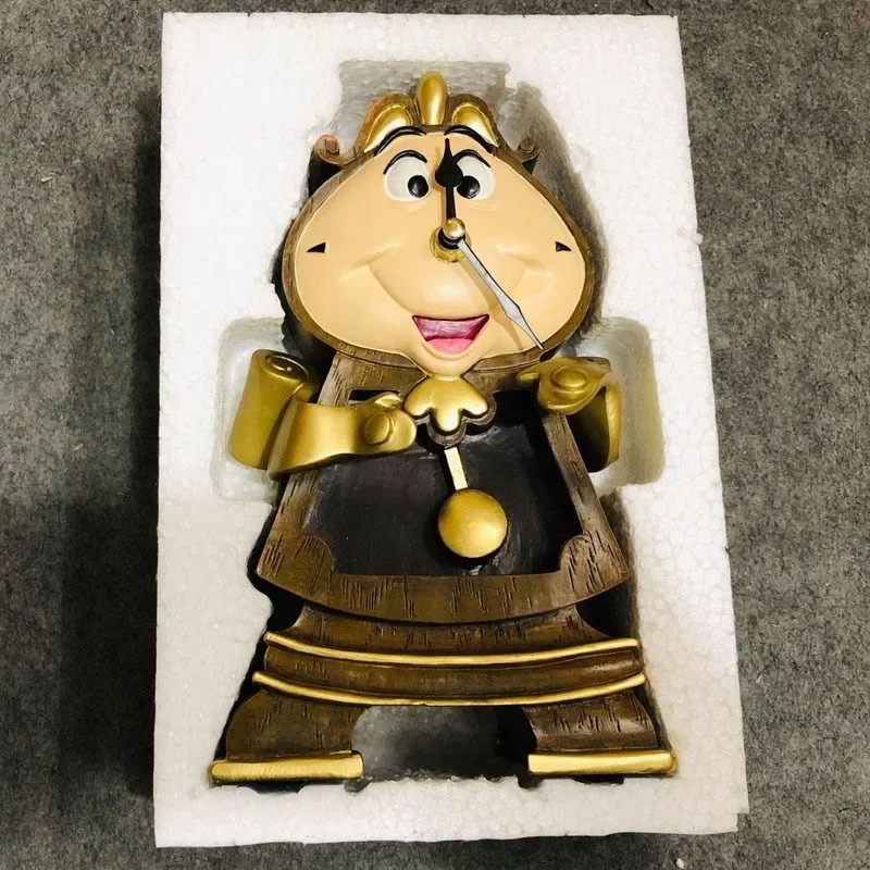 

Disney cartoon Beauty and the Beast clock Action set Duck dolls kids Toy Figures