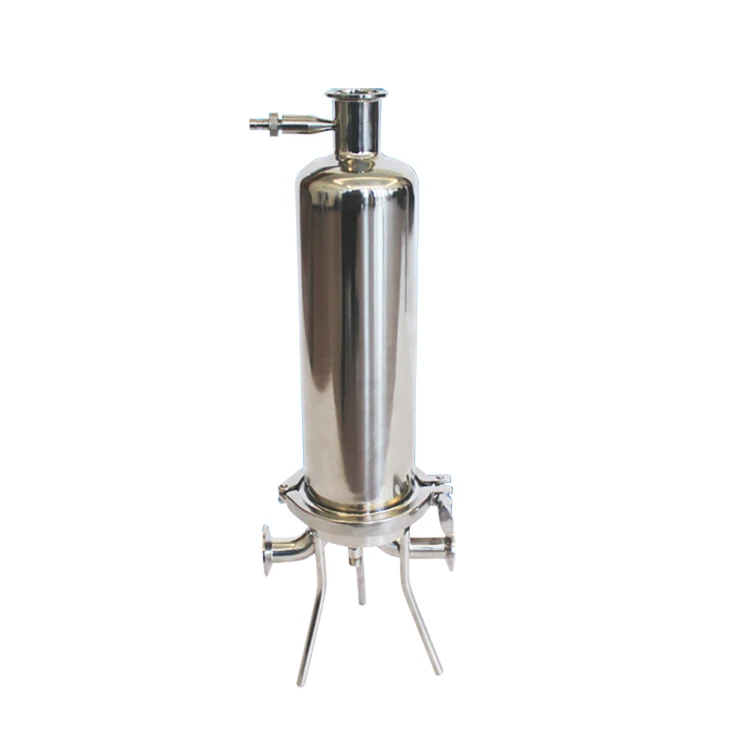 Sanitary Stainless Steel 304/316 Wine Beer Micro Filter 10inch Single Liquid Microporous Press
