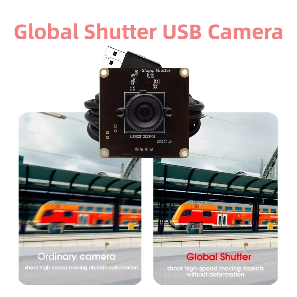 ELP 2.3MP USB Camera Module, Global Shutter, 1200p 90fps, AR0234 Sensor, Lightburn Camera For Windows Android Mac Linux