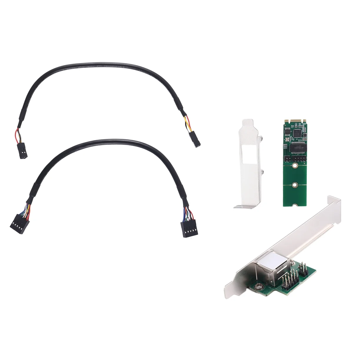 Sales! 2.5G Base-T Gigabit Network Adapter I225 Chip 2500Mbps M.2 B/M Key to PCIe 2.5Gb Ethernet Card RJ45 LAN Controller Card