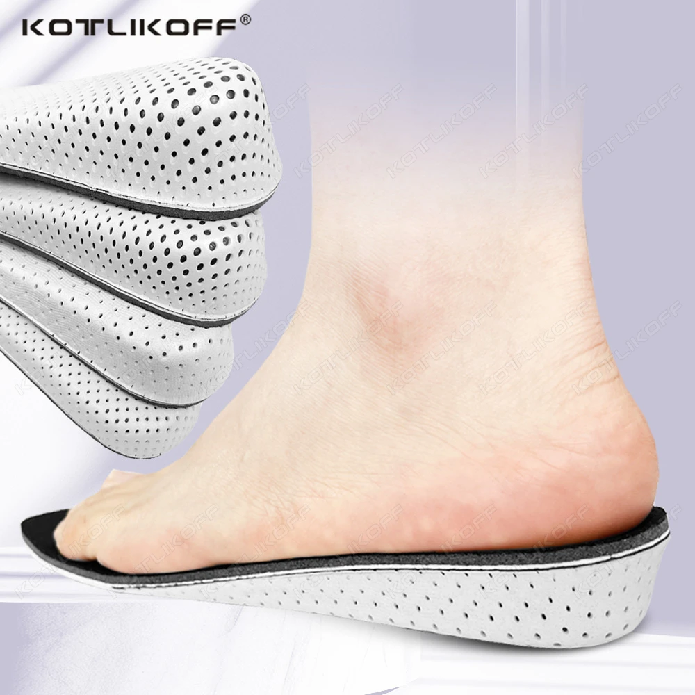 Height Increase Insoles Men Women Invisible Design EVA Memory Foam 2-5CM Heel Lifting Breathable Cushioned Elevator Shoe Inserts