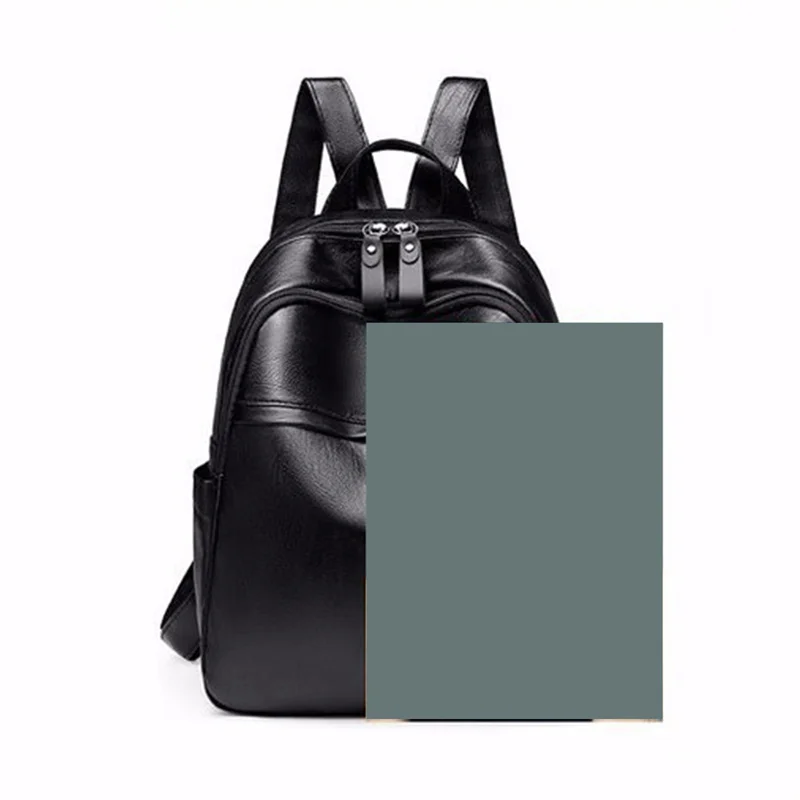 Brand Men Backpack Leather School Backpack Bag Fashion Waterproof Travel Bag Casual Leather  Male Zipper Rucksack Okul çantası