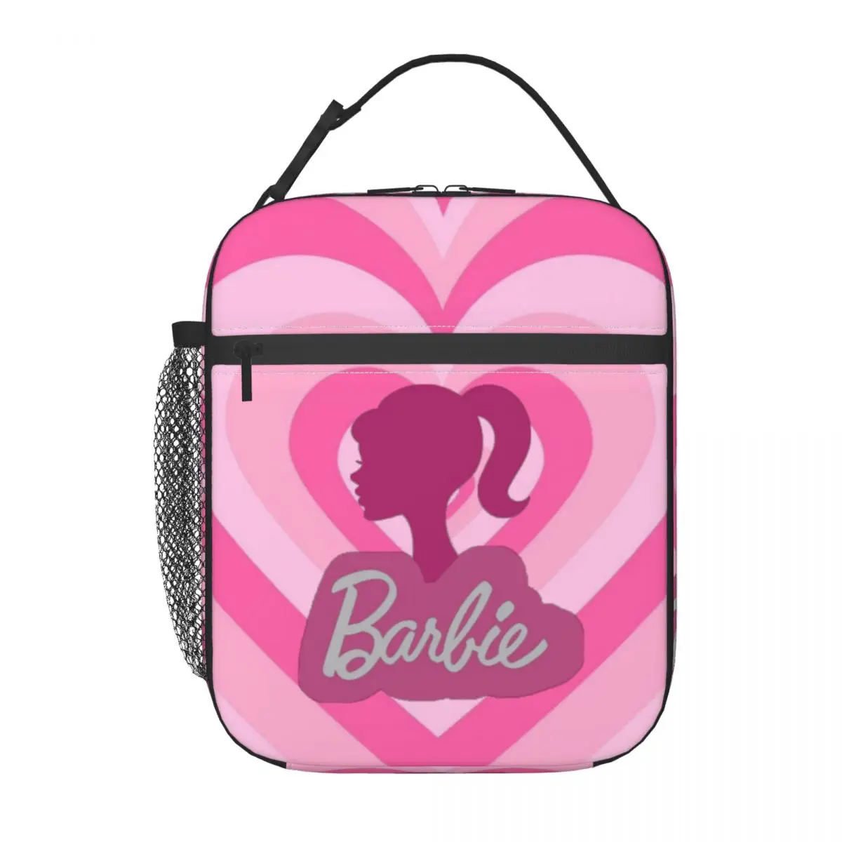 Custom Barbies Love Insulated Lunch Bag for Camping Travel Food Waterproof Cooler Thermal Bento Box Women Kids