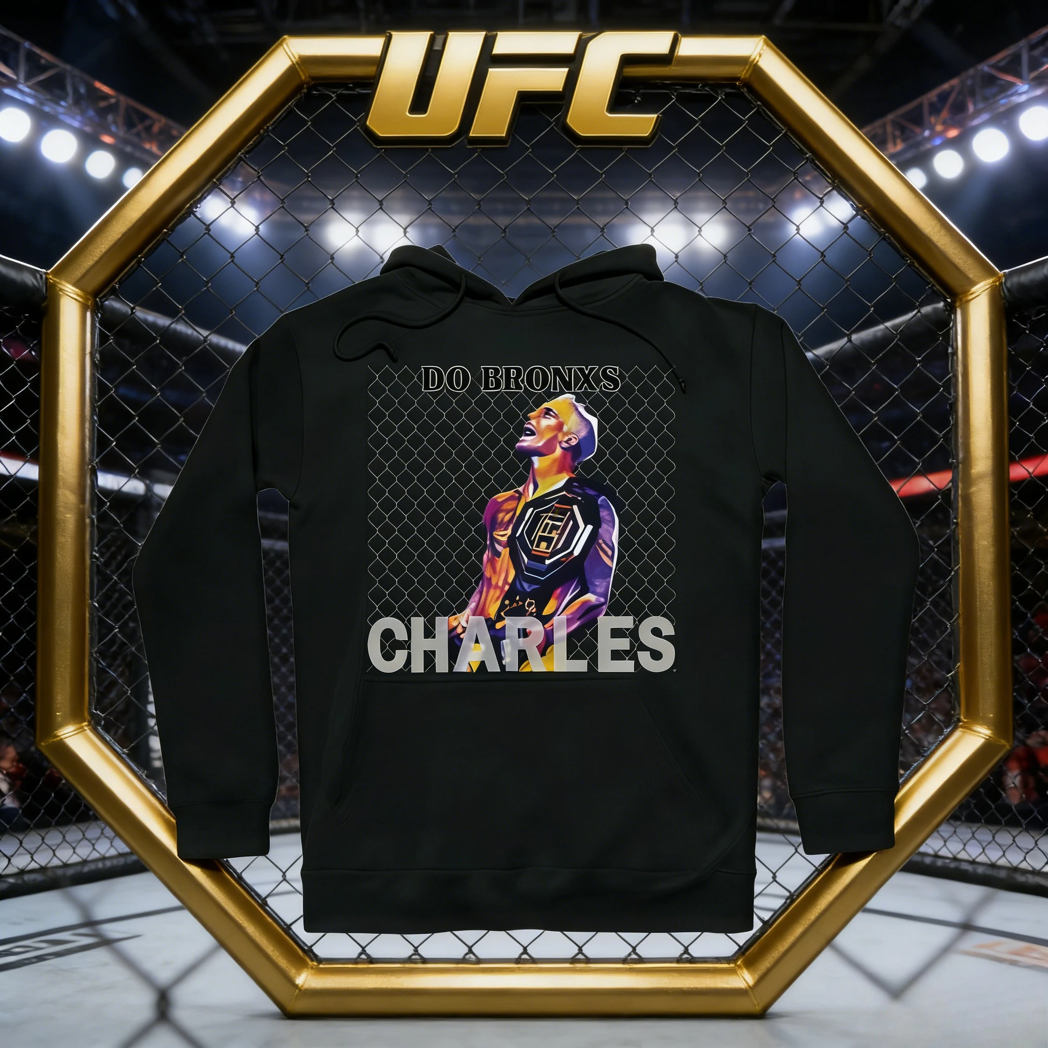 

Тема коллекции UFC Charles Oliveira 2026, осень/зима, повседневная толстовка с принтом из 100% хлопка, подходит для мужчин и женщин