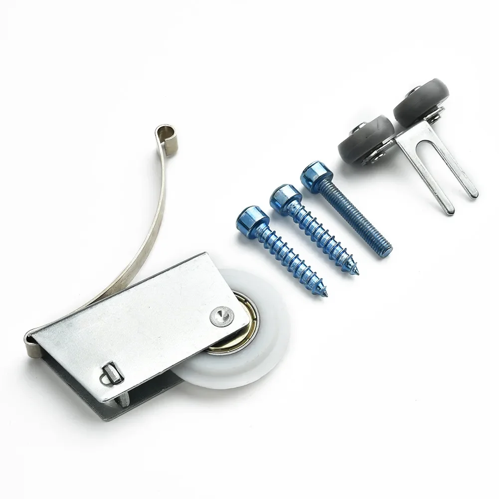 Útil Roller Wheels Kit para Guarda-Roupa, Porta de Ferro Inferior Set, Guarda-Roupa Superior, Silêncio Fittings, Brand New
