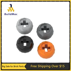 10Pcs MOC Parts 53585 High-Techn Ball Joint with Through Axle Hole Compatible Bricks DIY Building Blocks Particle Kid Toy Gift