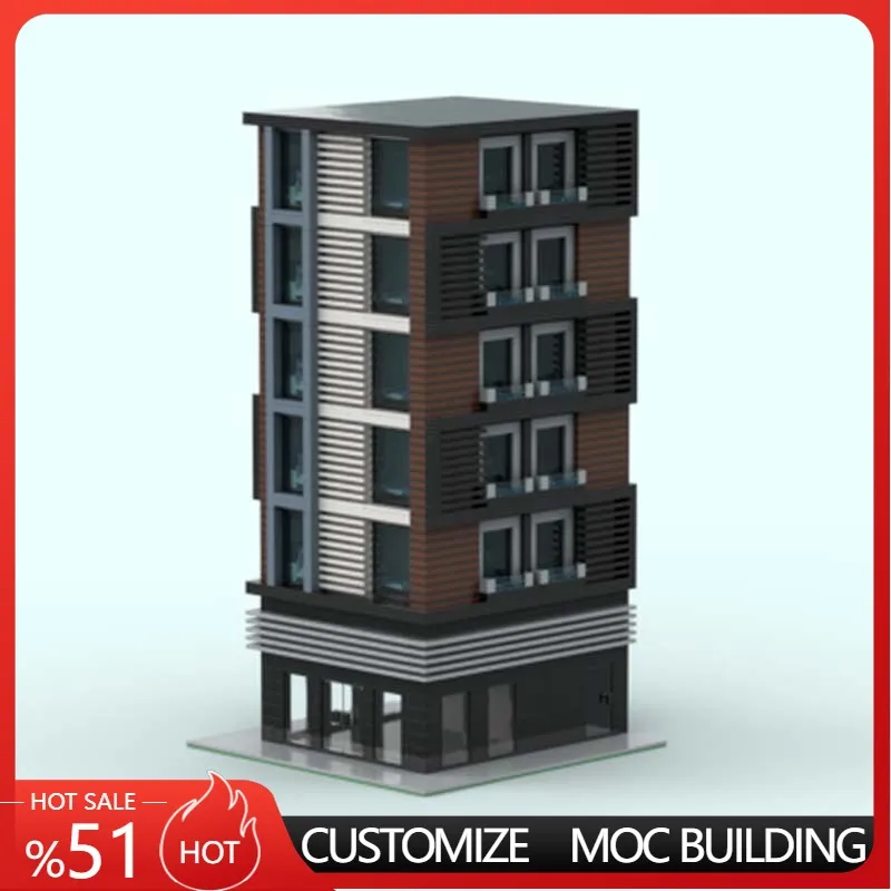 3263 PCS City Street The Orchestra - v2.0 Empty MOC Customize Modular Building Block Model Brick Simple DIY Toy Birthday Gift