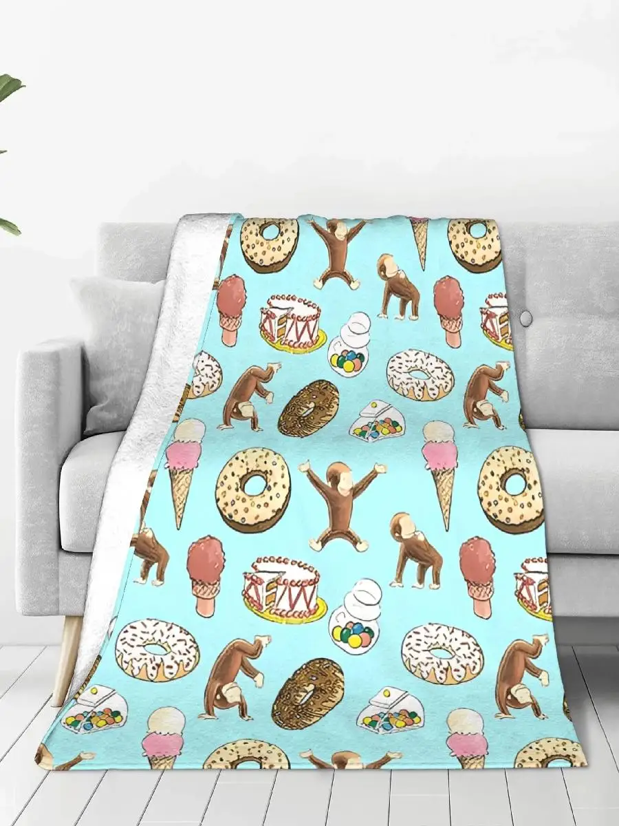 غريبة جورج نزهة الفانيلا رمي بطانية دافئة لينة تصميم جودة المفرش هدية لغرفة المعيشة المنزلية