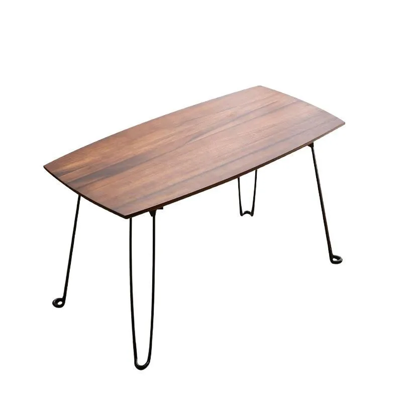 

South American walnut folding small square new tea small outdoor camping solid wood table retro coffeetea