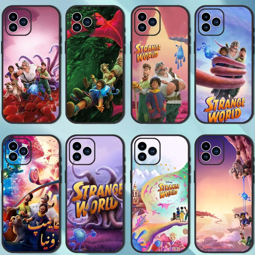 MINISO Disney S-Strange World Phone Case For iPhone 13 12 11 14 15 Pro XS Max XR X 8 7 6S 6 Plus Soft Back case