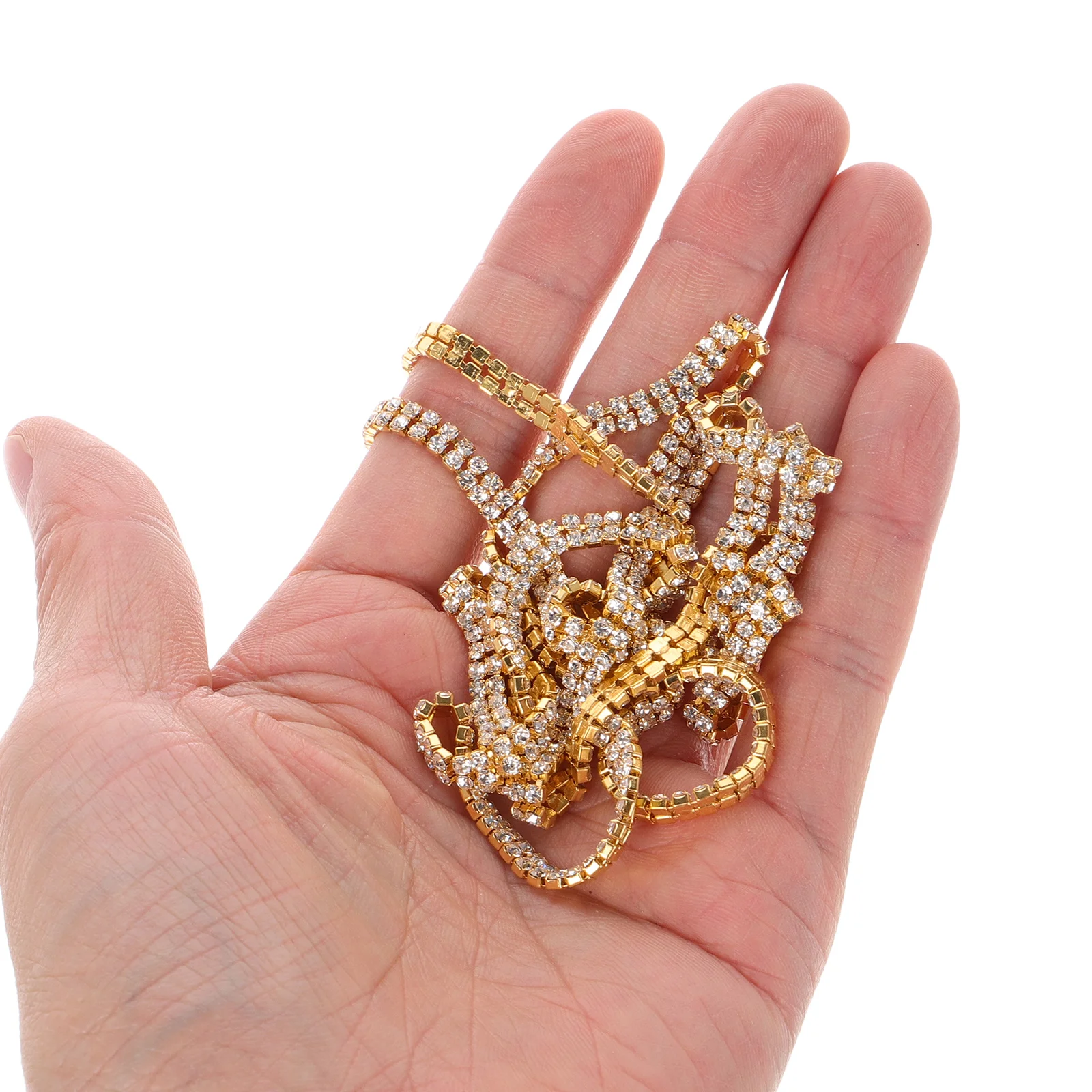 شلال حجر الراين مخلب سلسلة تقليم DIY بها بنفسك الملابس فستان الزفاف ديكور الحرفية ملحق سلسلة الزخرفية التشذيب