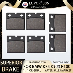 LOPOR Motorcycle Brake Pads Front&Rear For BMW K75 S 89-09 K100 83-09 R100 K100/2 87-08 K1000 82-09 R100 RS RT 10/80-84