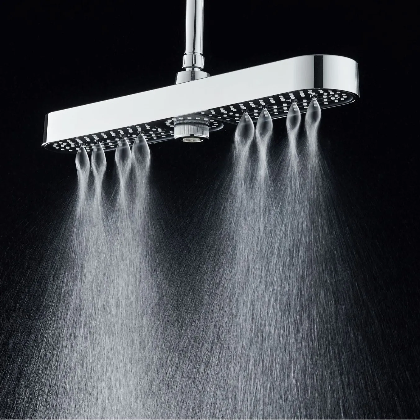 

480mm Top Rain Showerhead 3 Mode Adujustable Supercharge Rainfall Spray High Pressure Shower head for Bathroom Accessories