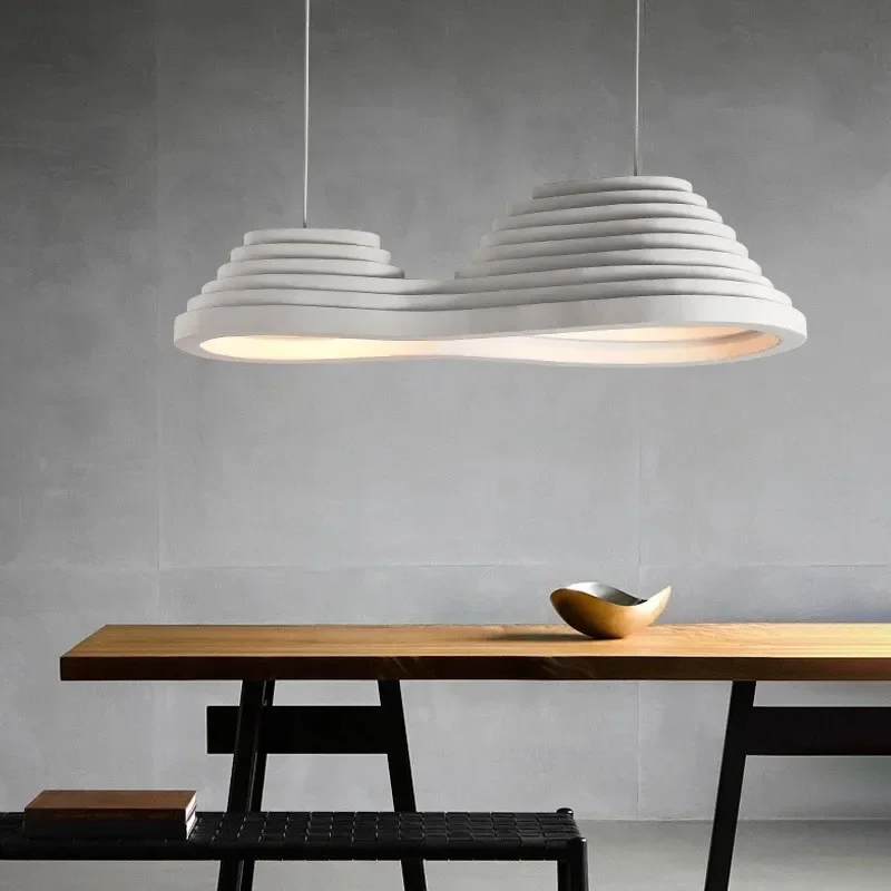 

Nordic Modern Wabi Sabi Style Dining Room Chandelier New Cream Style Minimalist Design Bar Lamp Table Lamp Office Pendant Light