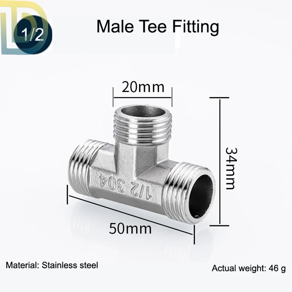 Hot Selling High Pressure Temperature Male Threaded 201 Stainless Steel One Touch Pneumatic Fittings