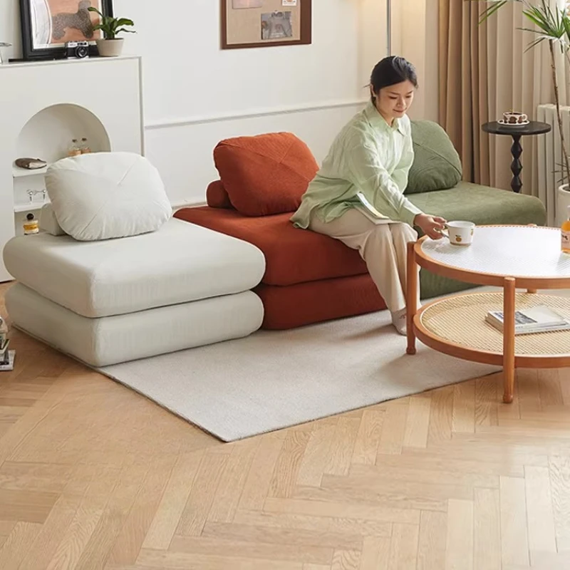 

Floor Lazy Living Room Sofas Minimalist Replica Folding Individual Living Room Sofas Nordic Relaxing Muebles Home Furniture