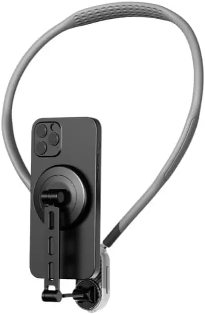 

Neck-Mounted Magnetic Anti-Shake Phone Stabilizer for Sports Vlogging - POV Chest Strap Camera Mount