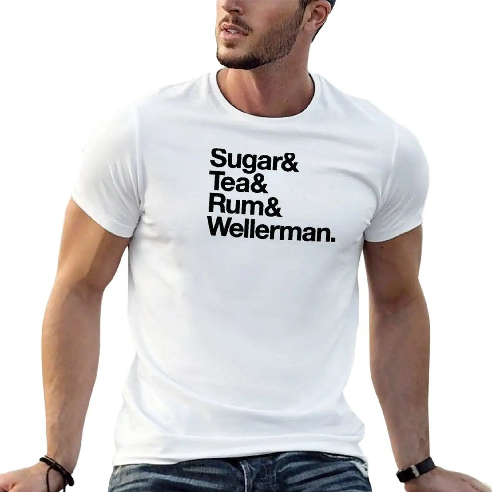 

ShantyTok Sugar Tea Rum Wellerman Song Sea Shanty T-Shirt cotton t shirts high quality funny t shirts dark humor T-Shirt