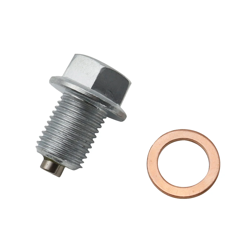 Tornillo De Drenaje De Aceite Magnético De Acero Inoxidable HPS – M14x1.5 Con Arandela De Cobre Para Mazda