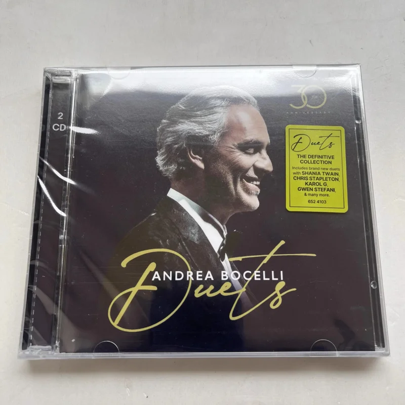 Andrea Bocelli Music CD Duets Album - close-up view