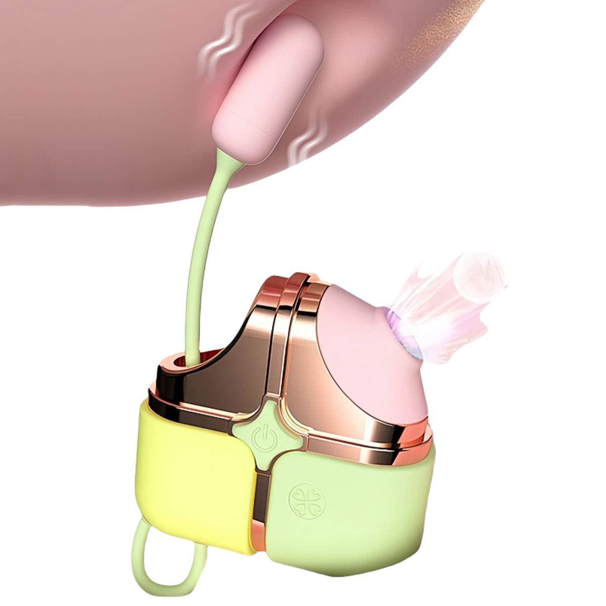 Nuevo 2 en 1 estimulación del clítoris Mini vibrador de succión masaje pezón estimulador de clítoris huevo vibrador bolas de Vagina para mujeres