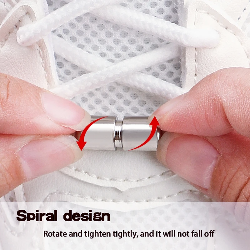 New upgrade easy installation Automatic Laces Without ties Swivel Buckle Shoelaces Thick Rope Sneakers Shoelace Shoe Accessories