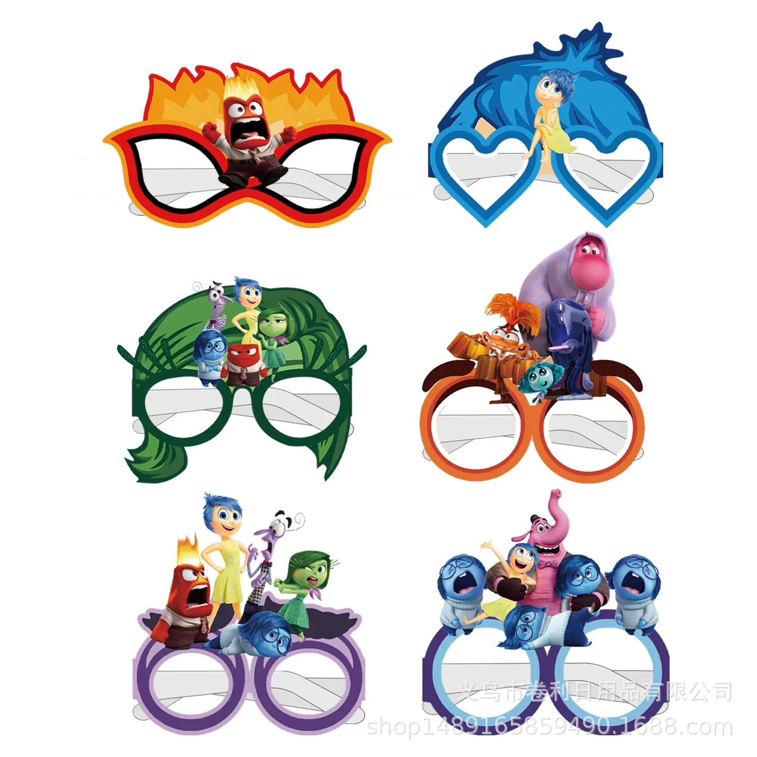 6/12Pcs 내부 2 마스크 파티 장식 세트 생일 선물 파티 할로윈 멋진 액세서리 소년 소녀를위한 좋아하는 장식품