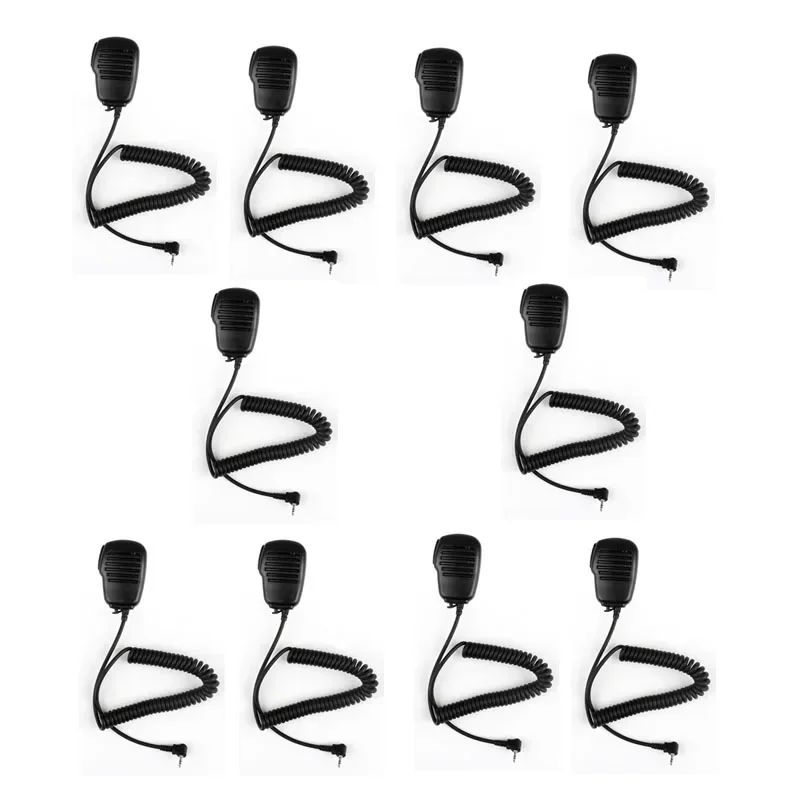 

Lot 10pcs 1 pin 2.5mm Handheld Shoulder Speaker PTT Microphone for Motorola Radio T6220 T6500 T5428 T5720 T6200 T6300 Radio