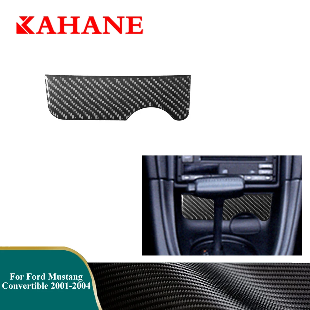 

1pcs Car Center Control Panel Carbon Fiber Sticker For Ford Mustang Convertible 2001-2004 Interior Mouldings Decoration Parts