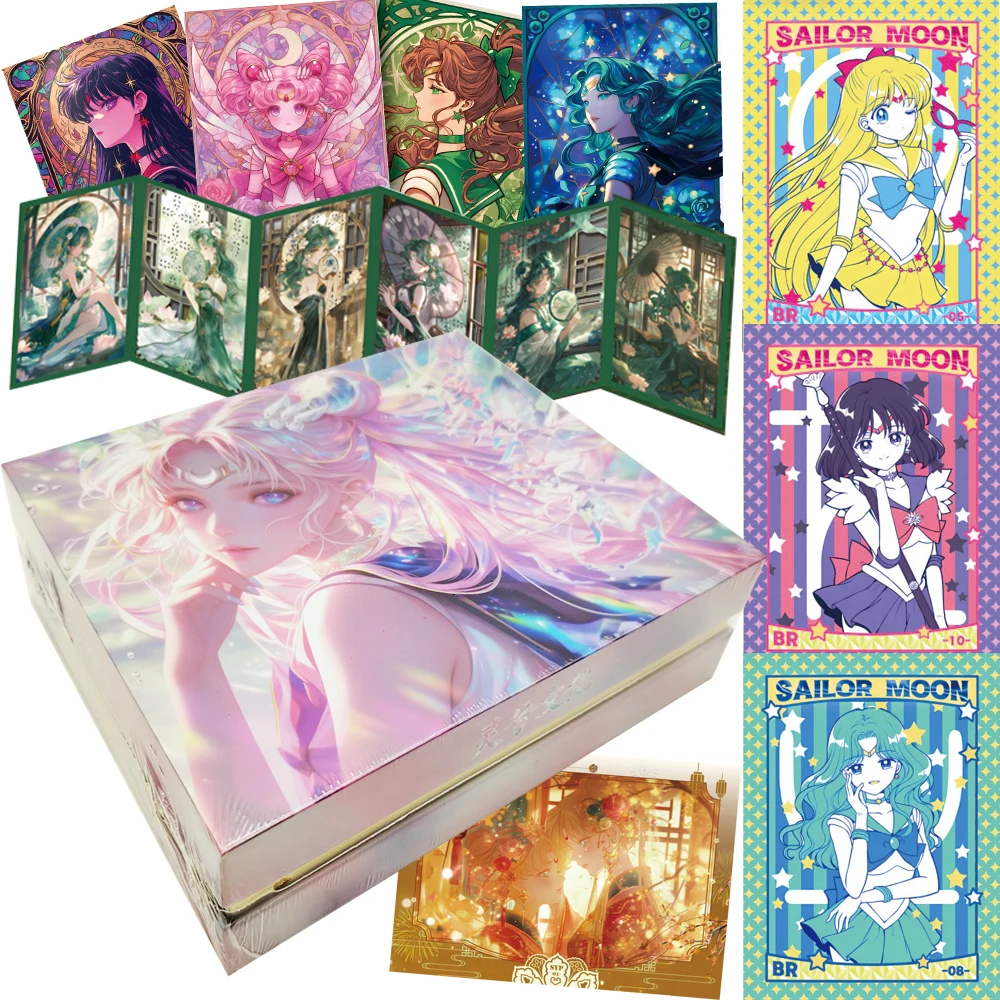 

Sailor Moon Collection Cards Anime Characters Visual Arts Ink Wash Ancient Style Unique Charm Trading Cards Children Toys Gifts
