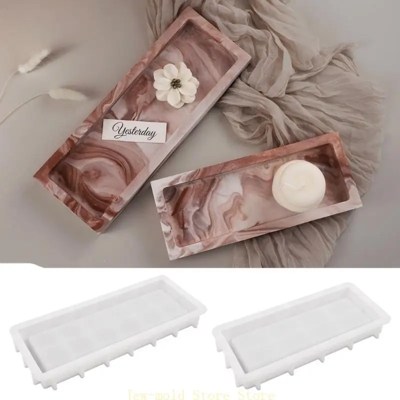 

C71B Rectangle Tray Molds Silicone Tray Moulds DIY Jewellry Holder Dish Molds