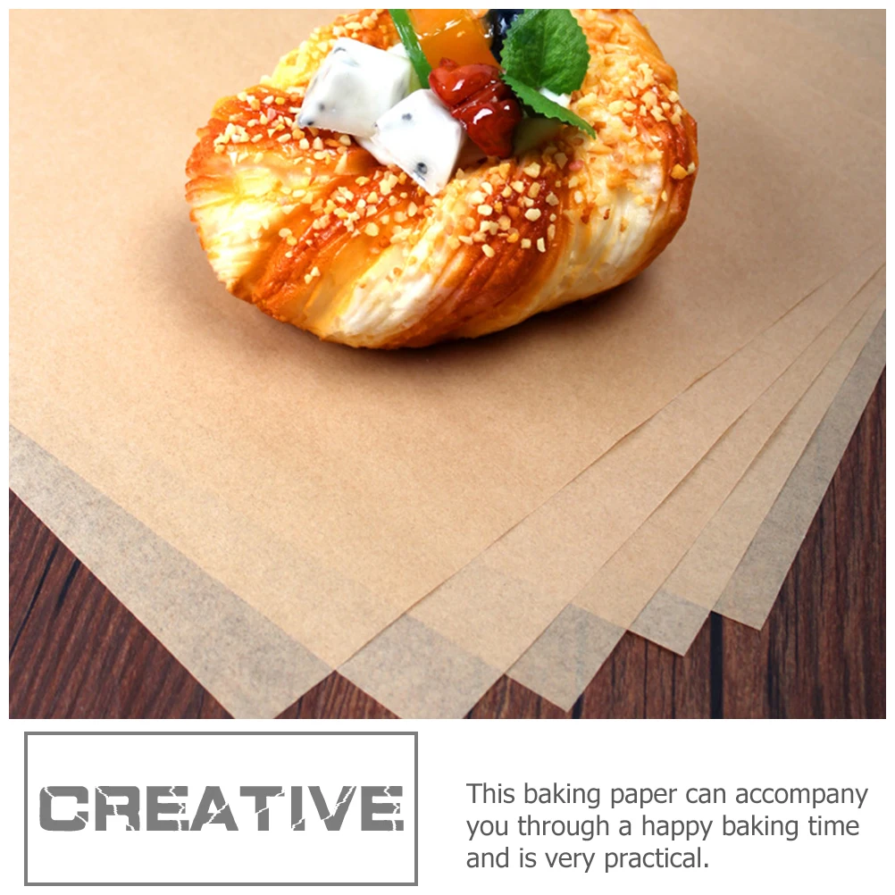 

Baking Paper Parchment Sheets High Temp Resistance Greaseproof Non-Stick for Cookies Bread Air Fryer BBQ Grilling Kitchen