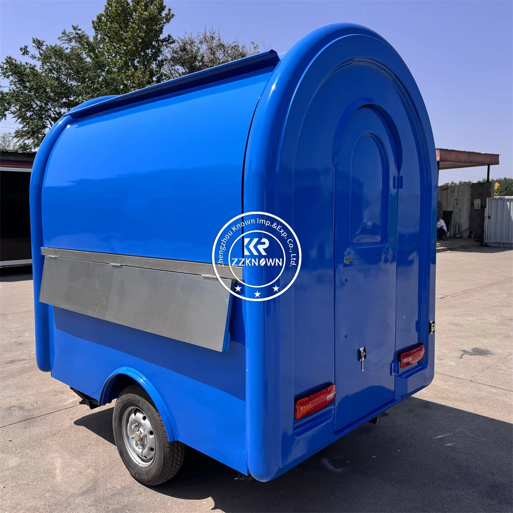 Customized Street Mobile Hot Dog Ice Cream Cart Food Truck Mobile BBQ Taco Catering Trailer Food Trailer With Full Kitchen