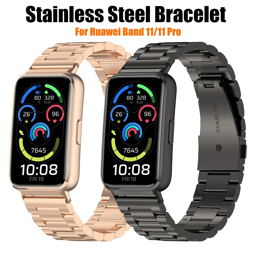 pulseira-de-aco-inoxidavel-para-huawei-band-11-nfc-correia-de-substituicao-metalica-para-smartwatch-huawei-band-11-pro