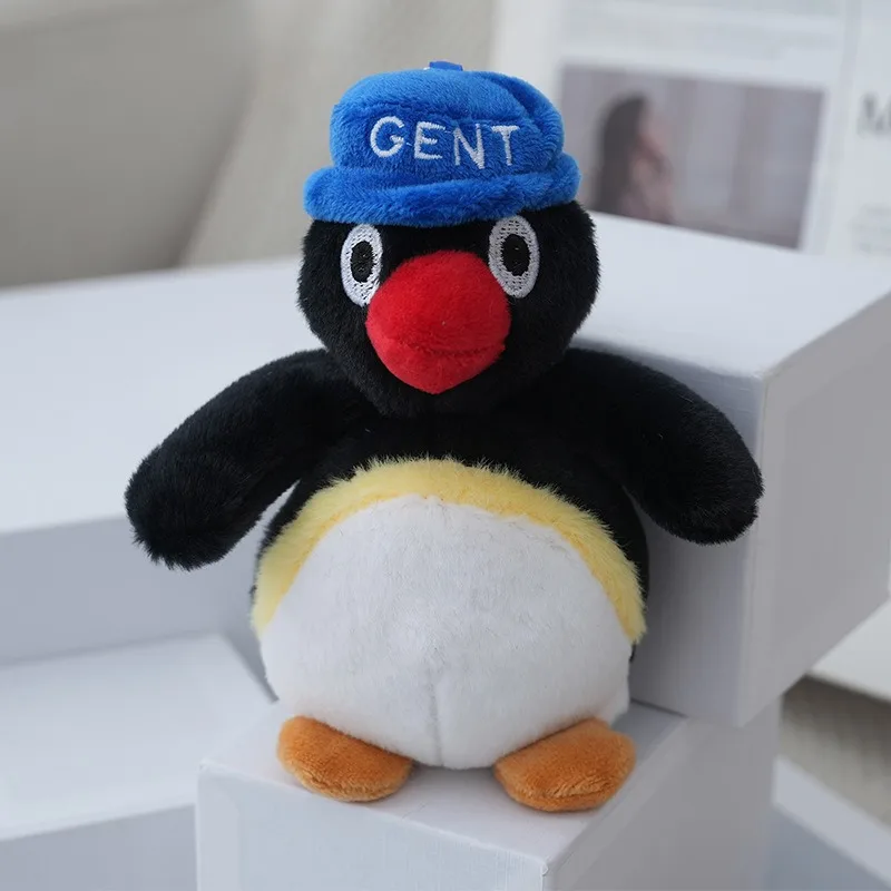 16cmの可愛い太ったペンギンのぬいぐるみペンダント、柔らかいペンギンのキーホルダー、ぬいぐるみ、バックパックの装飾、誕生日プレゼント、車の鍵の吊り下げおもちゃ