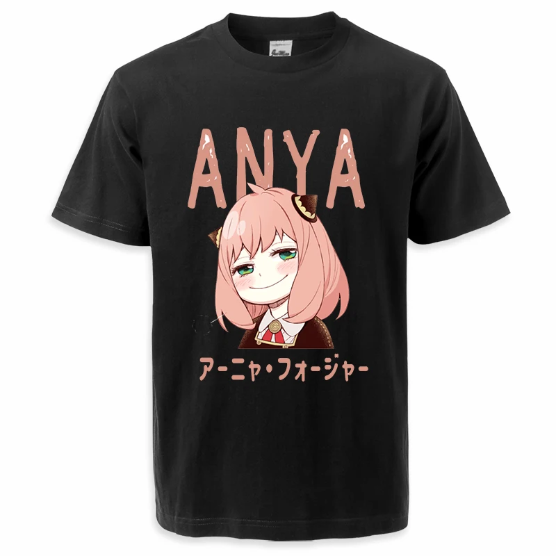 2024 Summer SPY X Family Anime Kawaii T-Shirts For Mens Tops Tees Girl Anya Forger Tshirt Hip Hop High Quality Tops Harajuku Tee