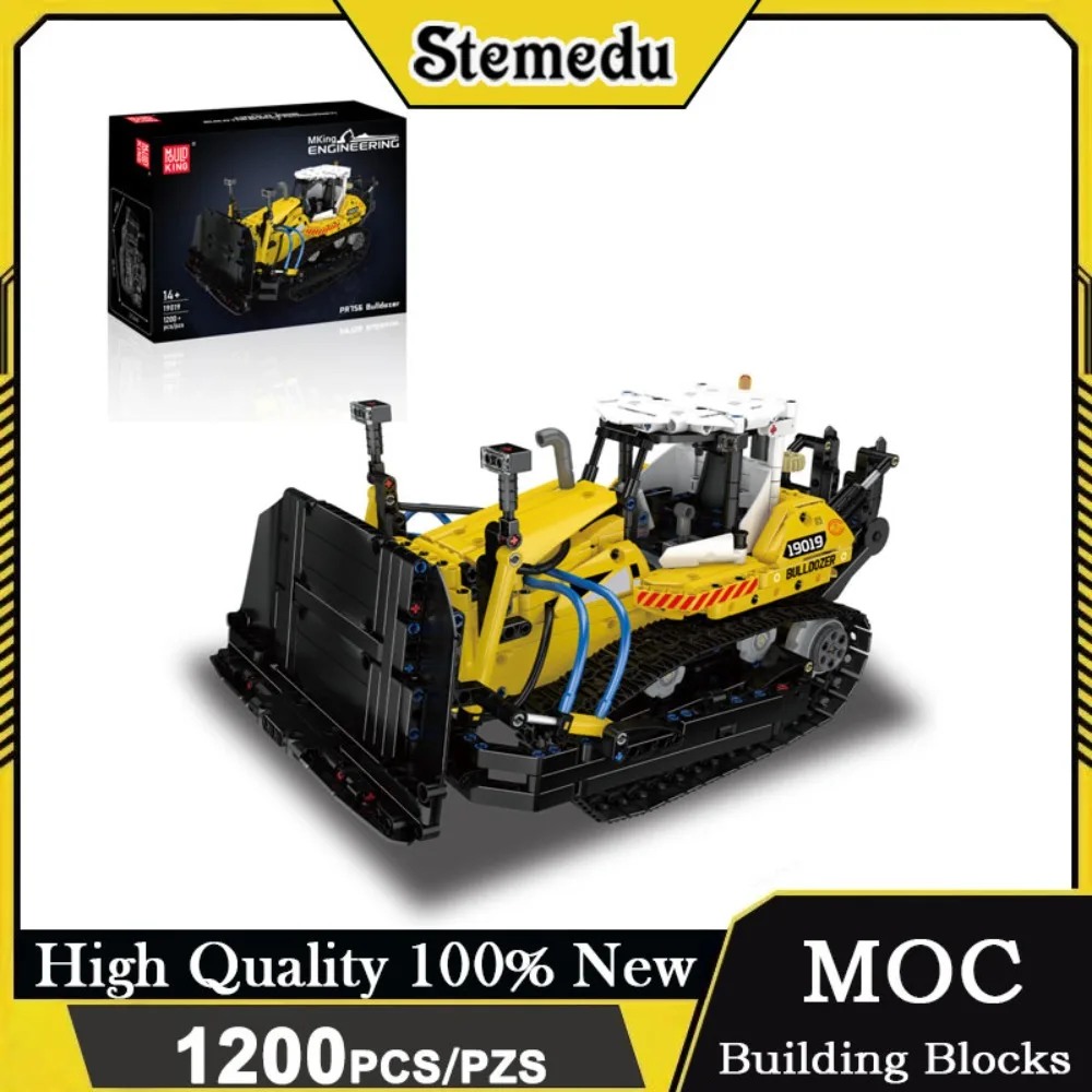 قالب King 19019 1200 + قطعة مجموعة بناء جرافة هوائية لعبة تعليمية فنية هدية للأطفال والكبار مجموعة الطوب المتقدمة