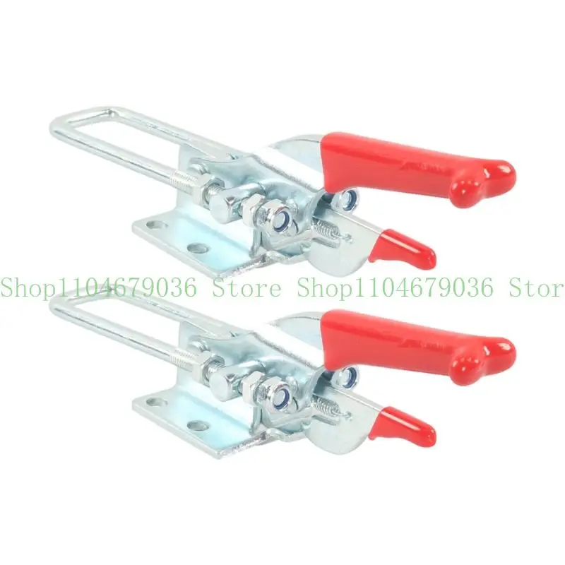 652F Reinforced U Clamp Lock Proof Latches Secure Adjustable Tension Simple Installation for Truck Bed Machinery