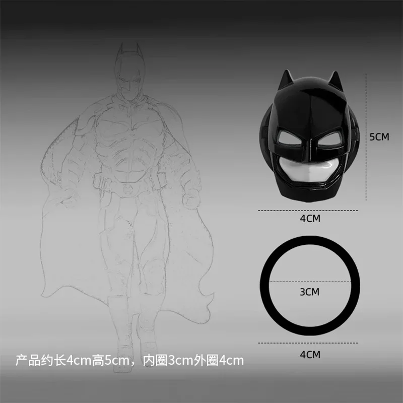 Batman Car ONE-CLICK Start Stop Buttons Protective Cover Cartoon Anime Figure Car Engine Ignition Start Switch Button Cover Toys