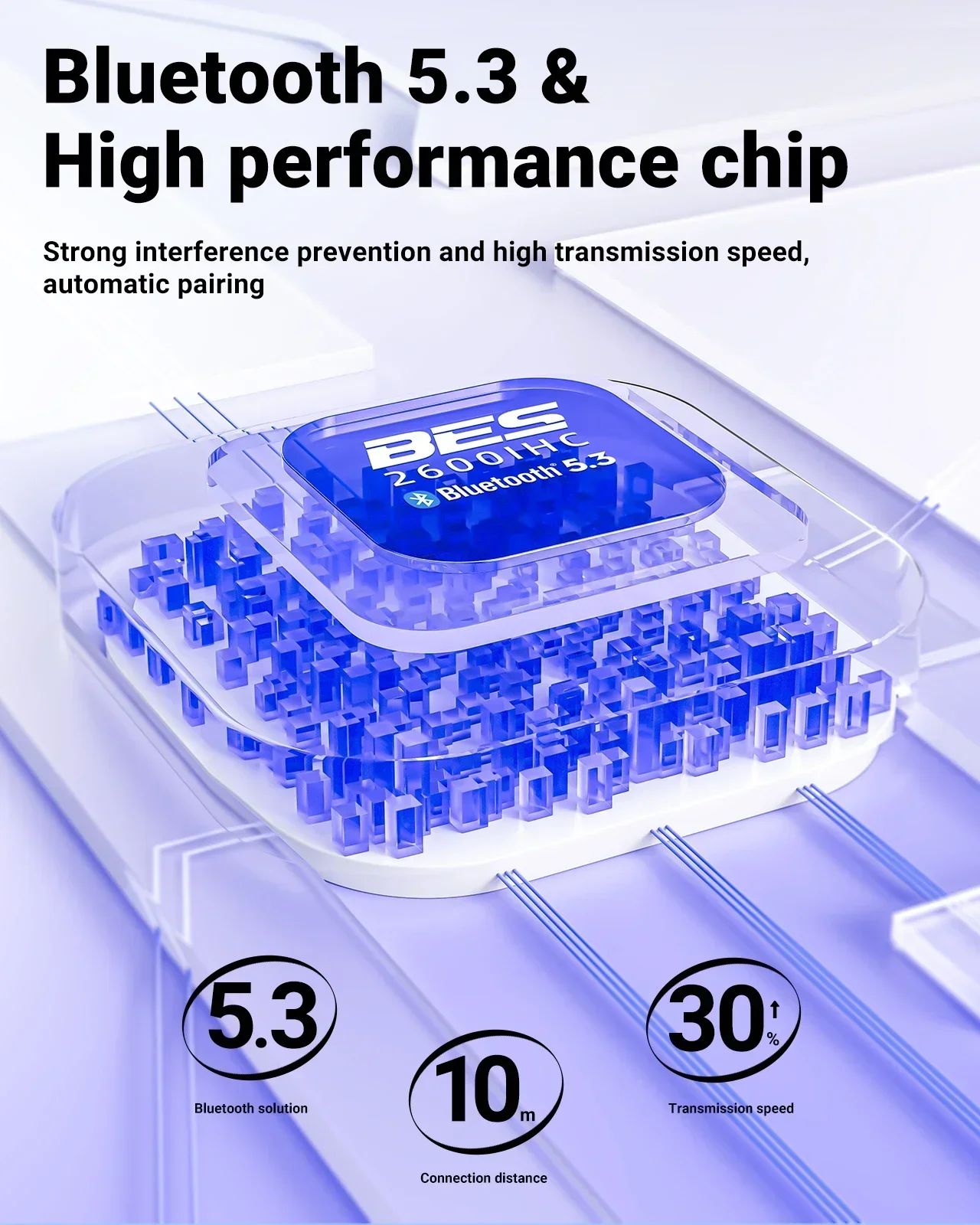 2024 جديد T9 TWS سماعة لاسلكية بلوتوث 5.3 سماعات الرياضة سماعات الألعاب AI دعوة الضوضاء سماعات الأذن باس #3