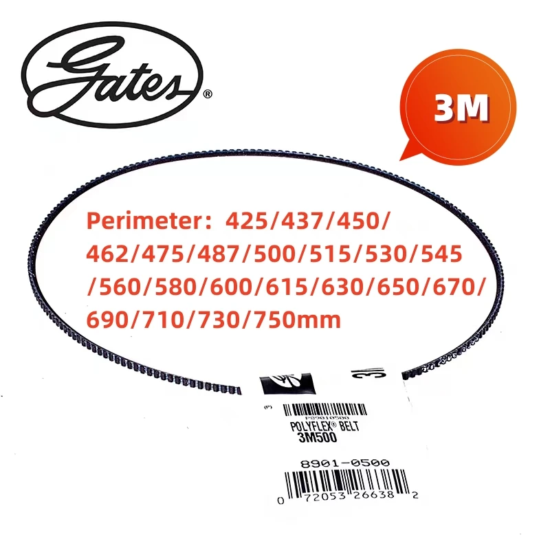 

FM Gates Wide Angle Band 3M, Perimeter 425/437/450/462/475/487/500/515/530/545/560/580/600/615~750mm, Lathe Belt Wide Angle Band