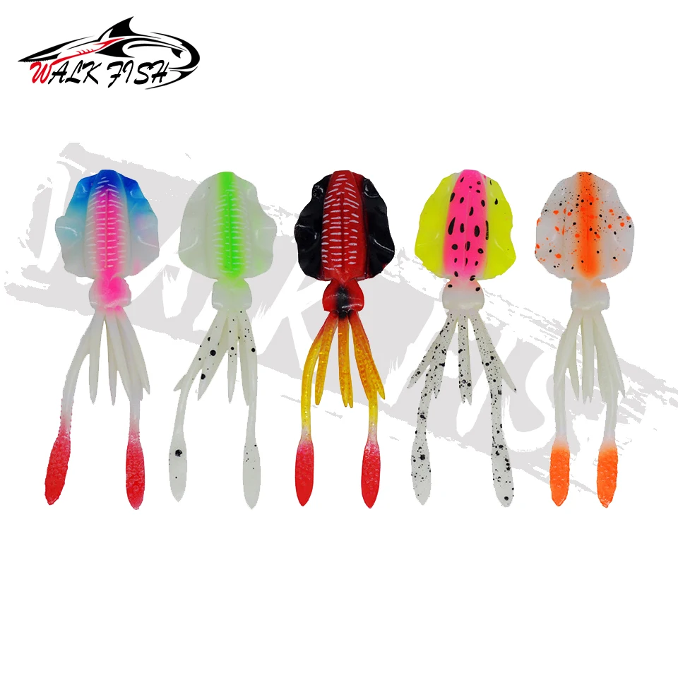 WALK FISH Señuelo de calamar UV para atún – Cebo blando - imagen 5