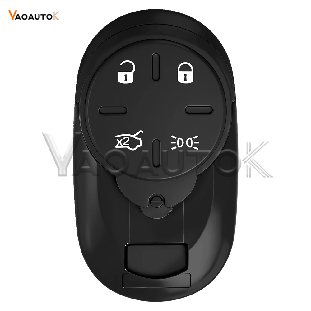 

Car Key Shell Case For Fiat 500 500E 500X 2020 2021 2023 2024 No Uncut Blade Replace Remote Smart Key Cover Housing 4 Buttons