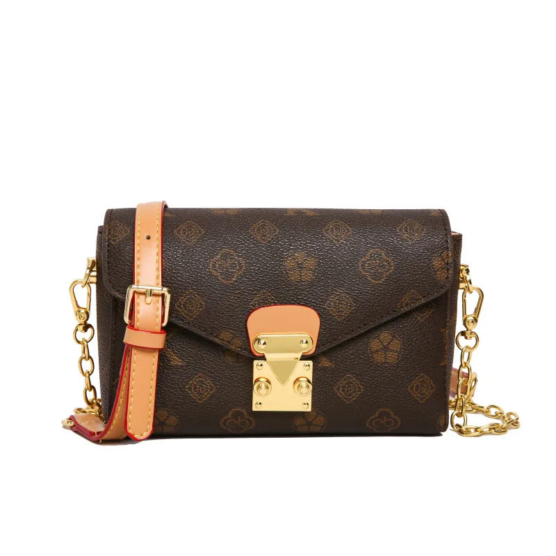 

Роскошная сумка-мессенджер 2024, квадратный кошелек с винтажным принтом для женщин, повседневная сумка через плечо, минималистичная сумка «день-ночь»