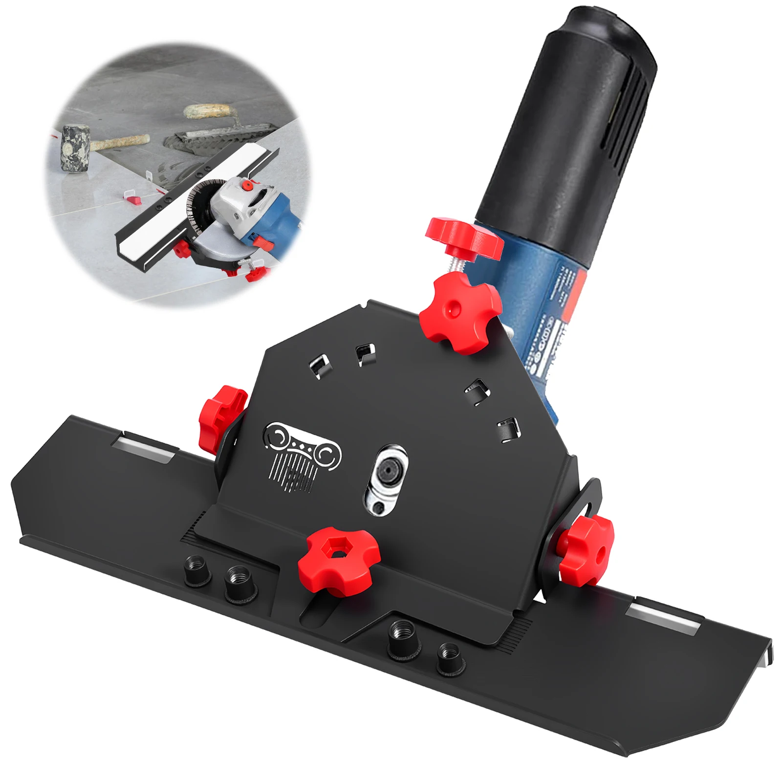 

Инструмент для снятия фаски с плитки под углом 45 градусов, противоскользящий, для угловых шлифовальных машин 4-1/2" и 5"